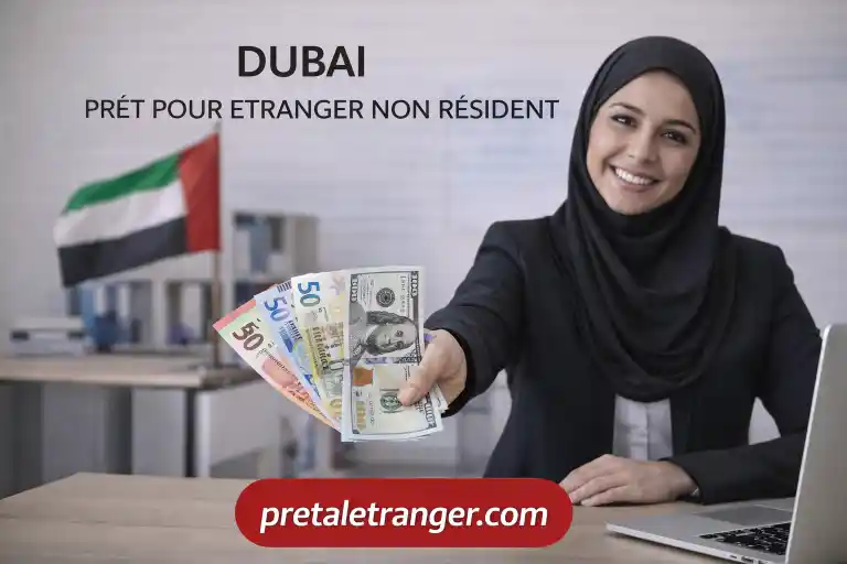 Skyline de Dubaï avec tours résidentielles au bord de la baie