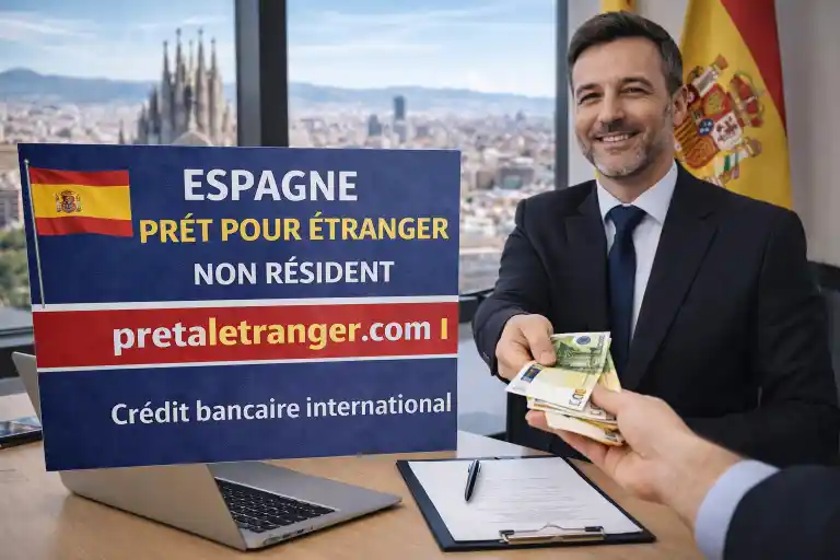 Immeuble résidentiel sur le littoral espagnol et documents de demande de prêt hypothécaire
