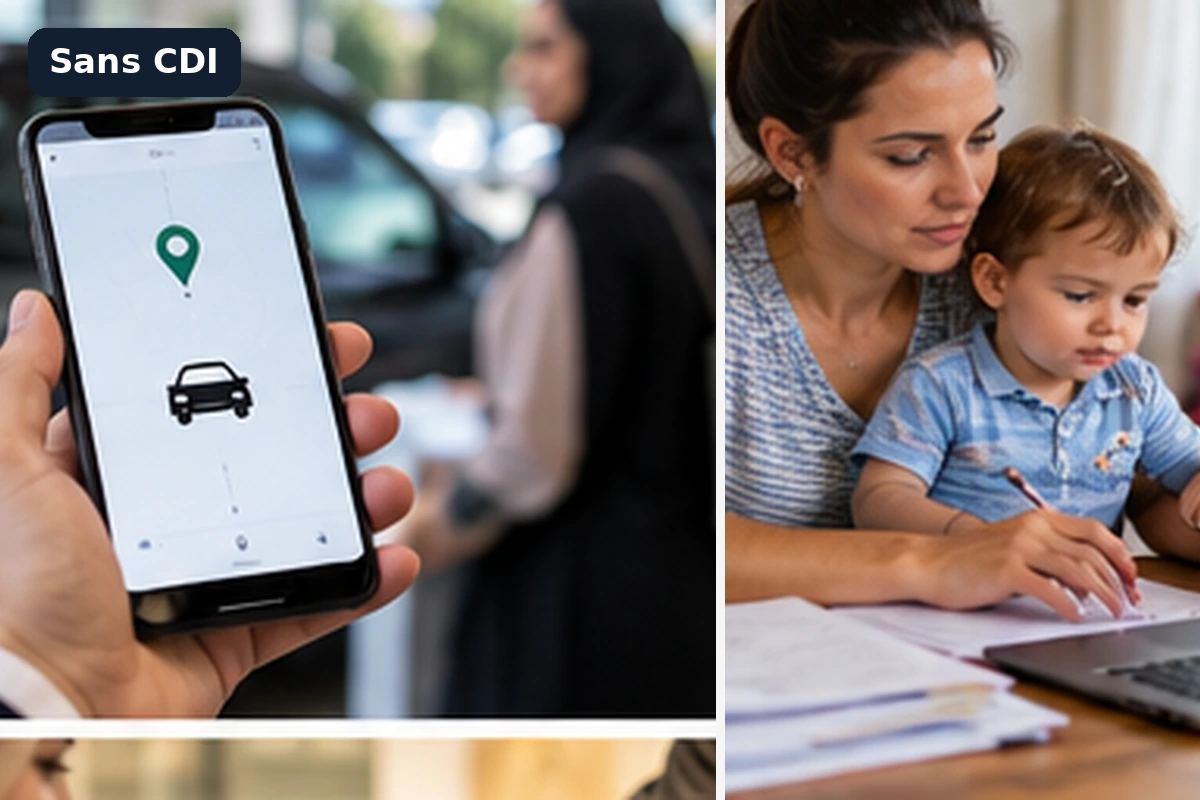 Salarié en CDD comparant la durée de son contrat de travail et celle d’un contrat de leasing sur un calendrier