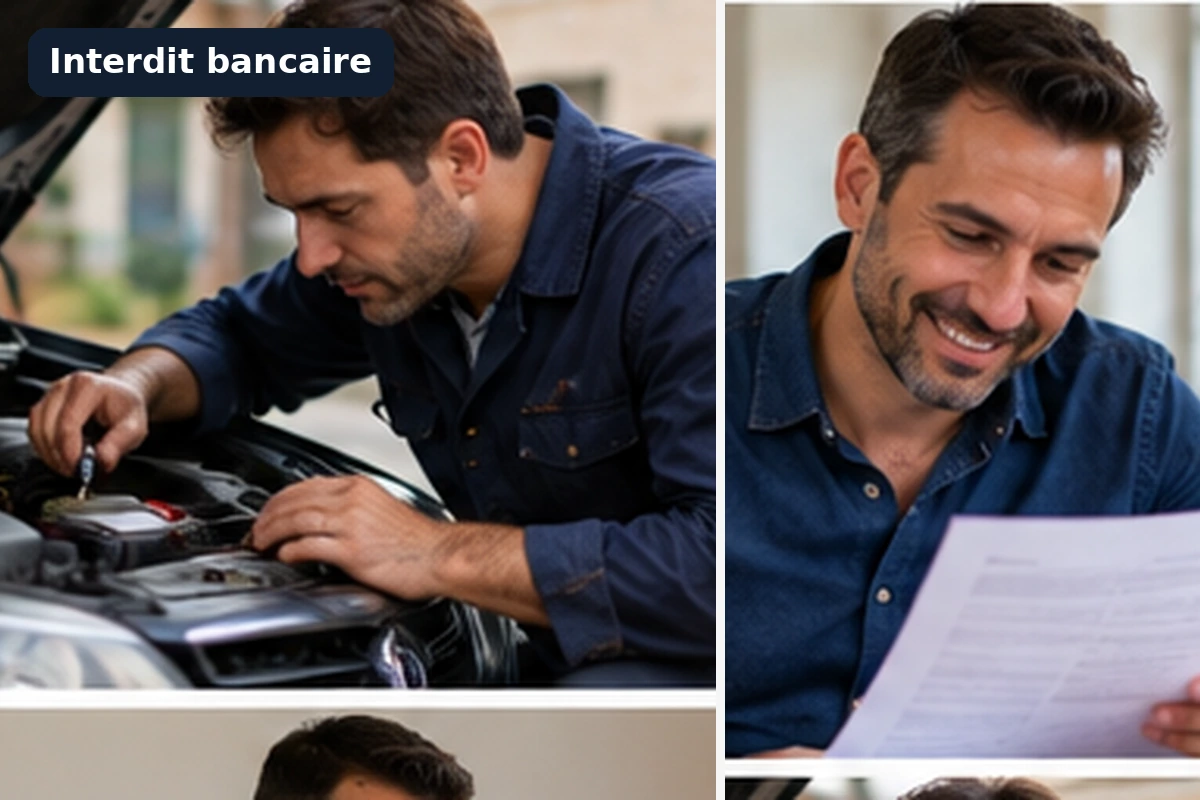 Chéquier barré et clés de voiture posés sur un contrat de leasing