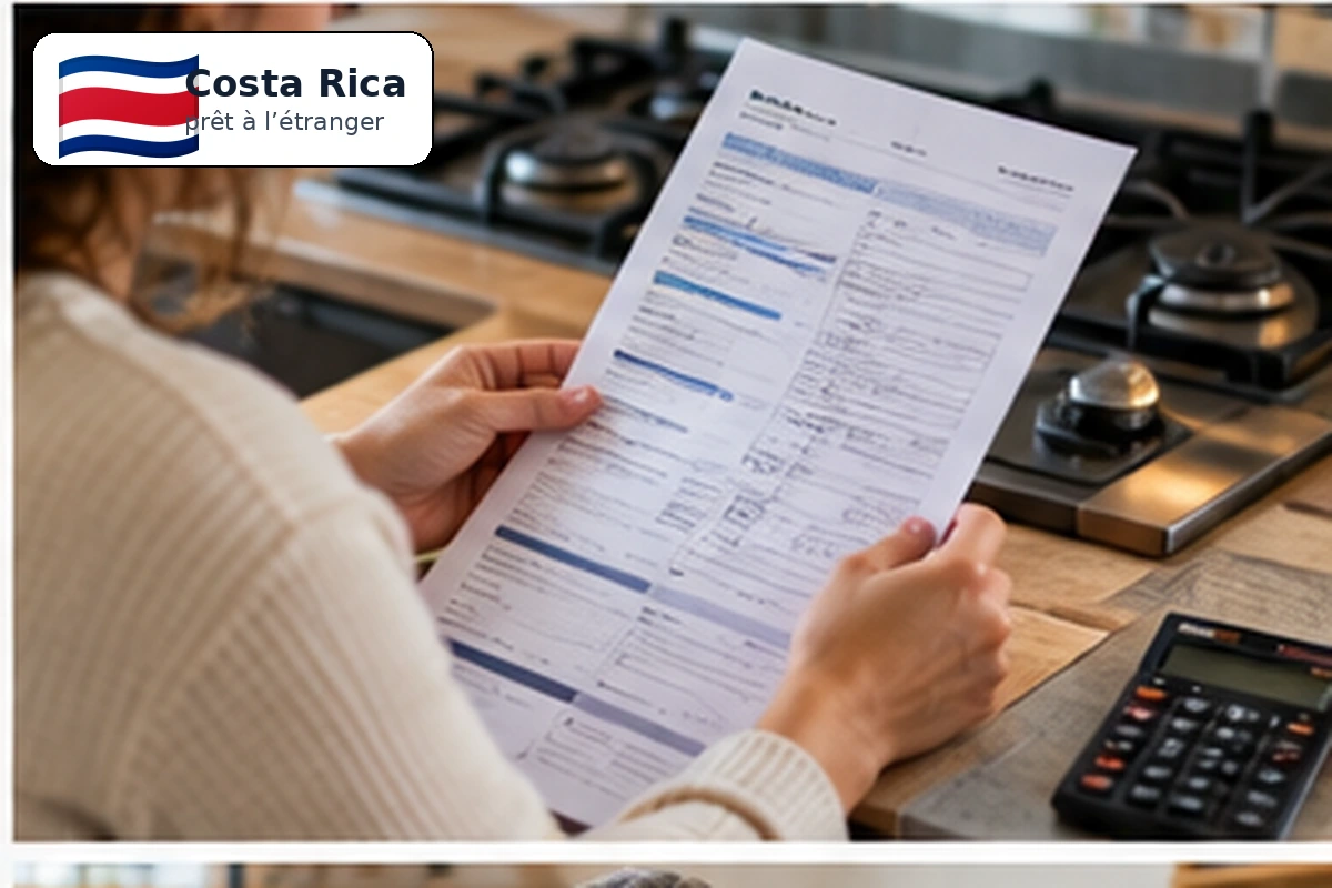 Immeubles résidentiels et agences bancaires dans une rue de San José, Costa Rica